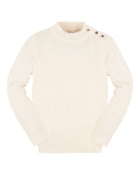 Hope & Henry Rib Knit Mock Neck Sweater