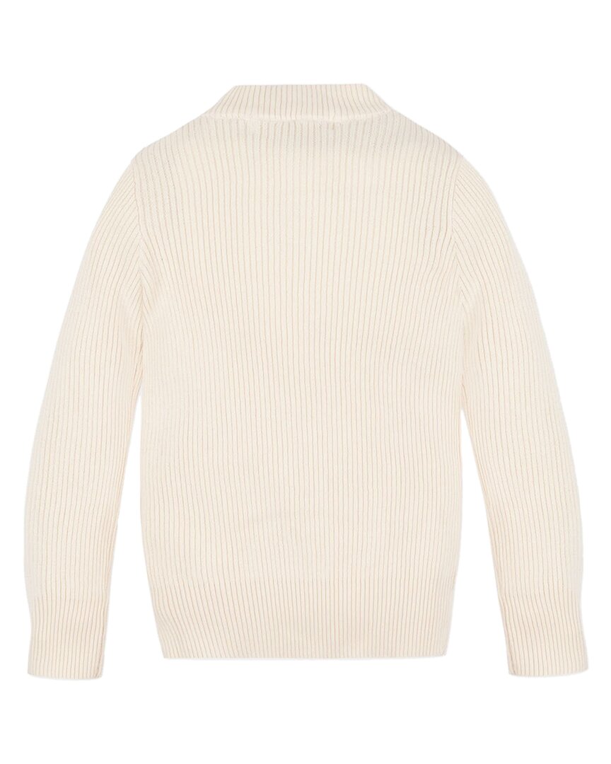 Hope & Henry Rib Knit Mock Neck Sweater