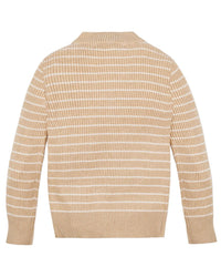 Hope & Henry Rib Knit Mock Neck Sweater