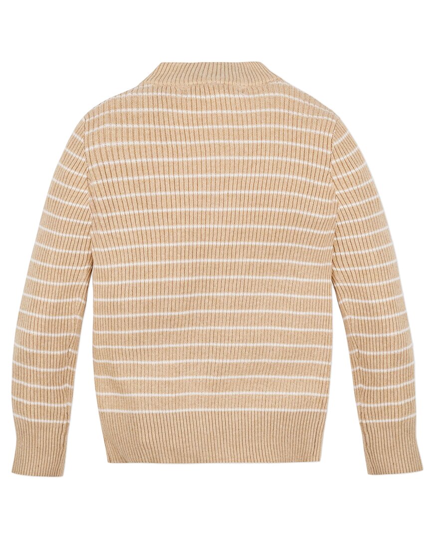 Hope & Henry Rib Knit Mock Neck Sweater