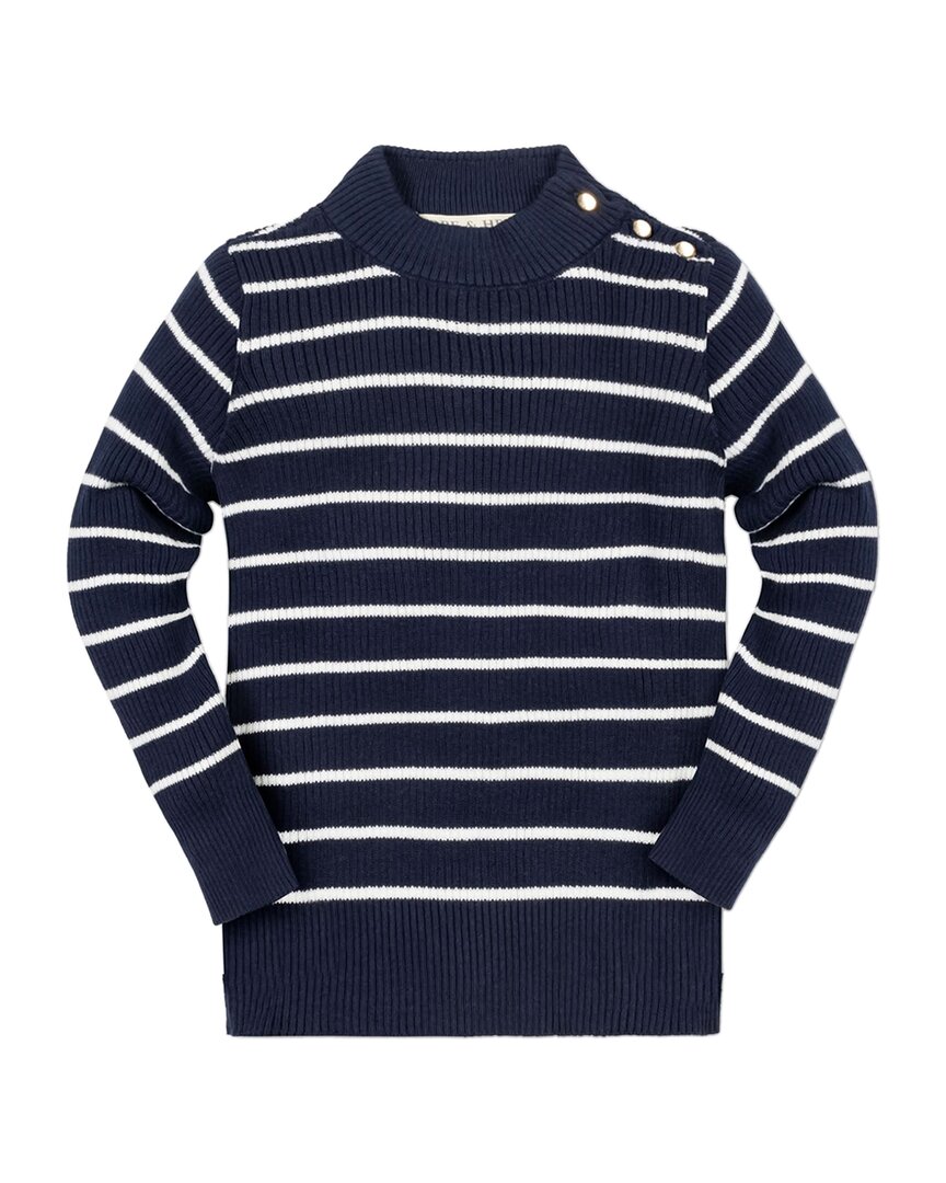 Hope & Henry Rib Knit Mock Neck Sweater