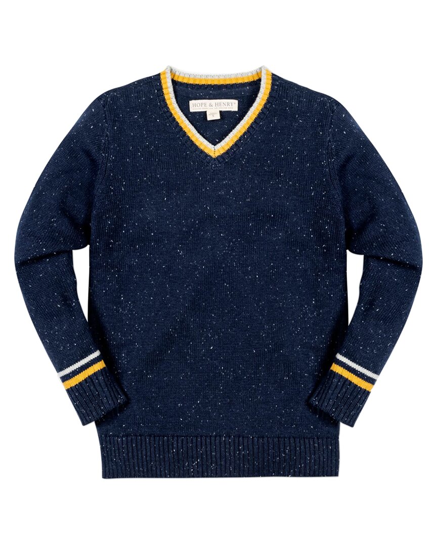 Hope & Henry V-Neck Hoodie Sweater