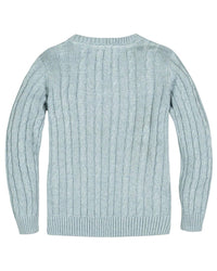 Hope & Henry V-Neck Cable Sweater