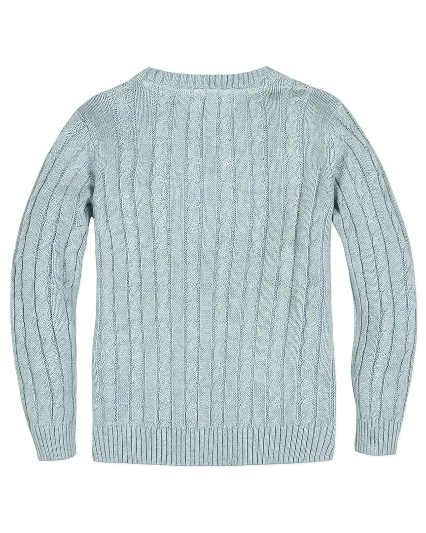 Hope & Henry V-Neck Cable Sweater