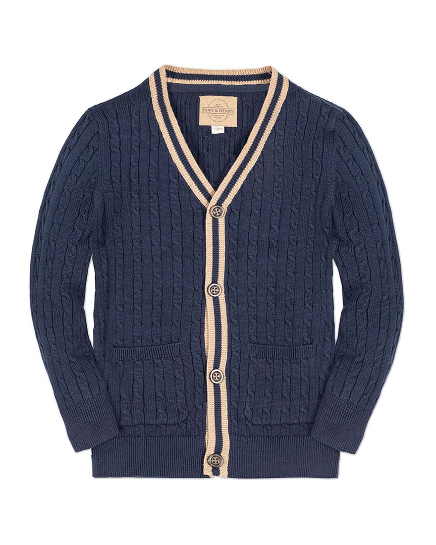 Hope & Henry Cable Grandpa Cardigan
