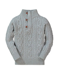 Hope & Henry Cable Mock Neck Sweater