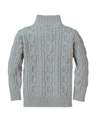 Hope & Henry Cable Mock Neck Sweater