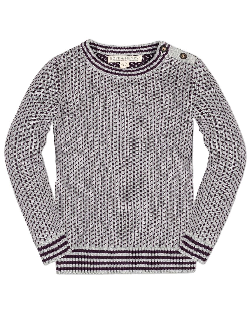Hope & Henry Birdseye Sweater