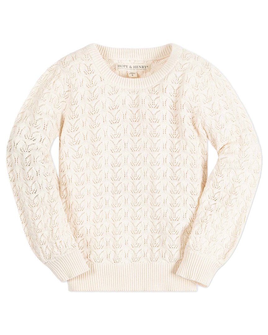 Hope & Henry Pointelle Sweater