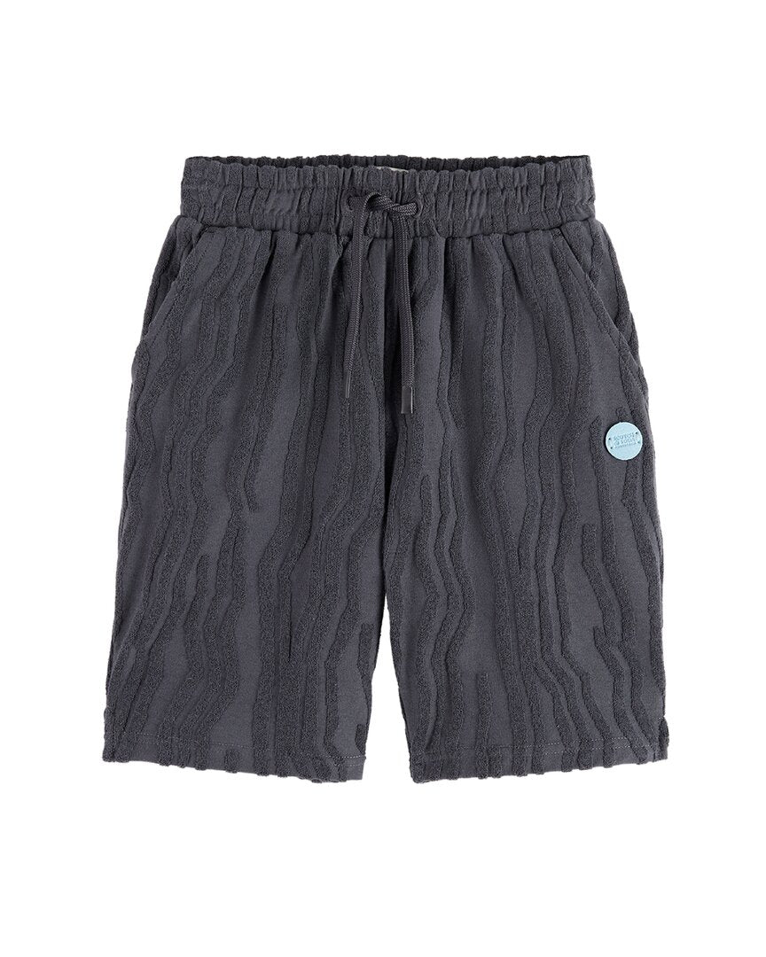 Scotch & Soda Mid-Length Towelling Jacquard Short