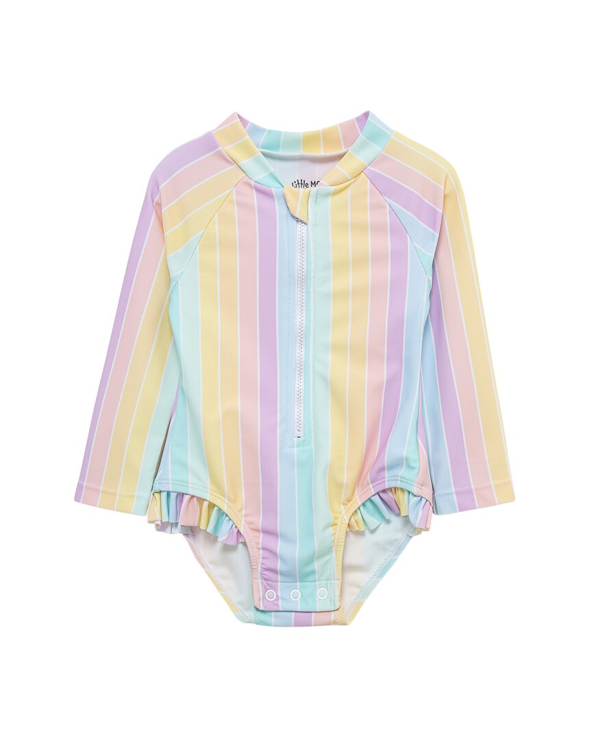 Little Me Multi Stripe One-Piece Rashguard