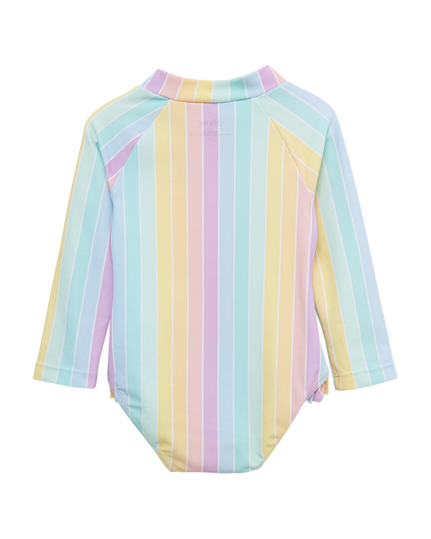 Little Me Multi Stripe One-Piece Rashguard