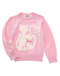 Badgley Mischka Badgley Mischka 3D Fuzzy Cats Sweater