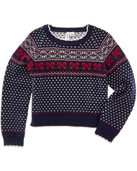 Janie and Jack Janie And Jack Bow Fairisle Sweater