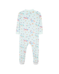 Little Me Unicorn Zip Front Footie