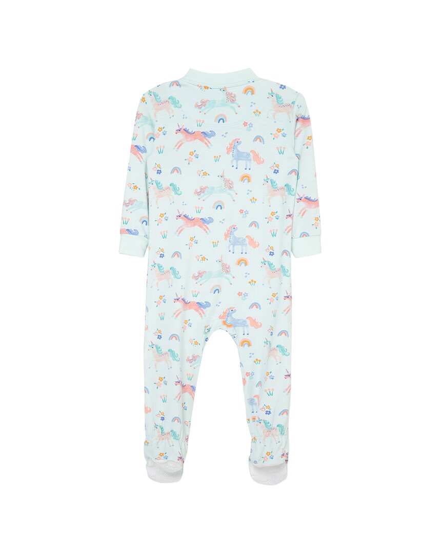 Little Me Unicorn Zip Front Footie