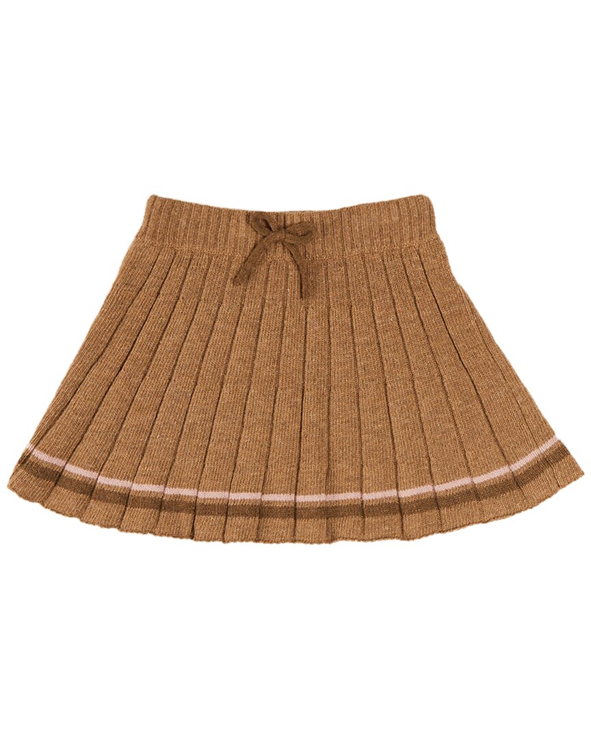 Pepa London Pleated Alpaca-Blend Skirt