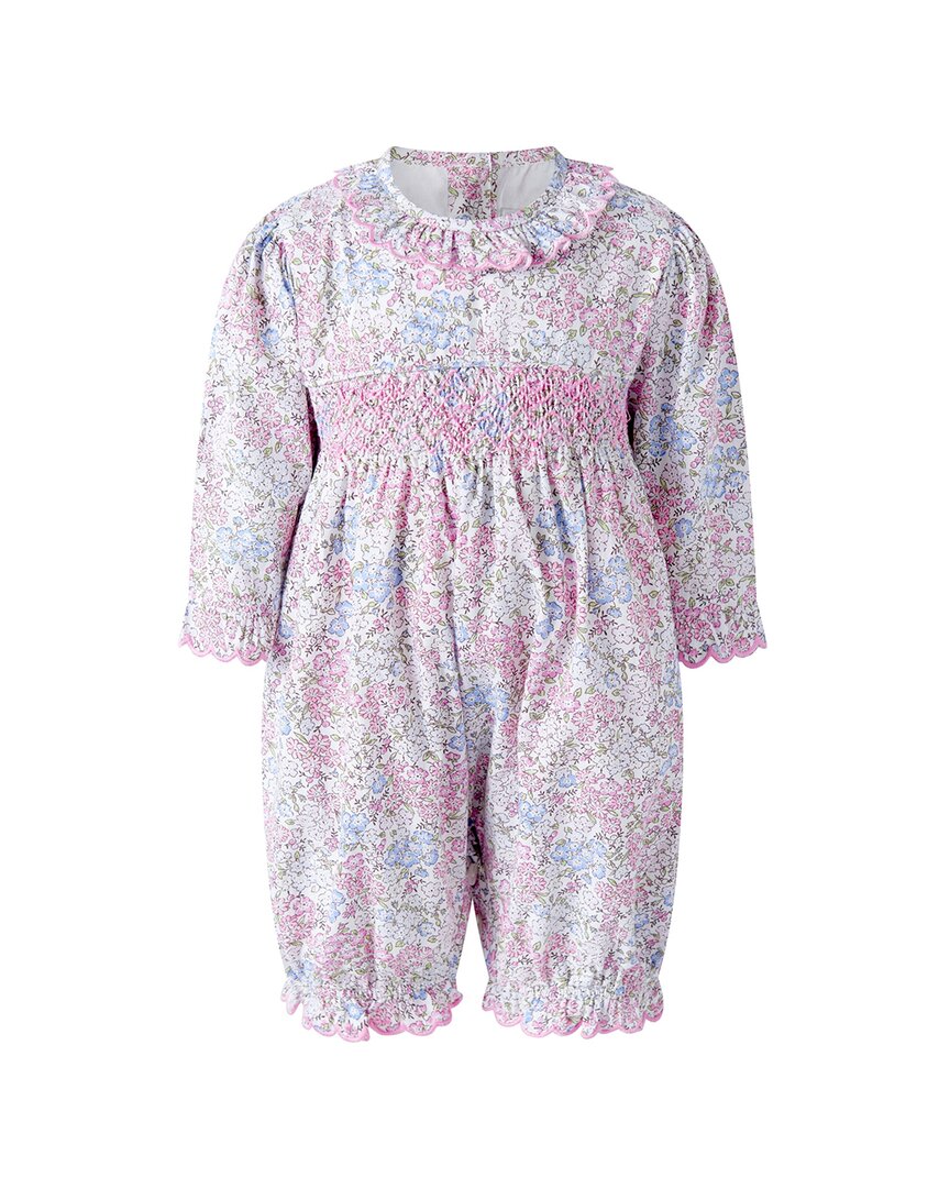 Rachel Riley Rachel Riley Smocked Scalloped Babysuit