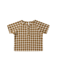 Rylee + Cru Collective Ziggy Linen-Blend Shirt