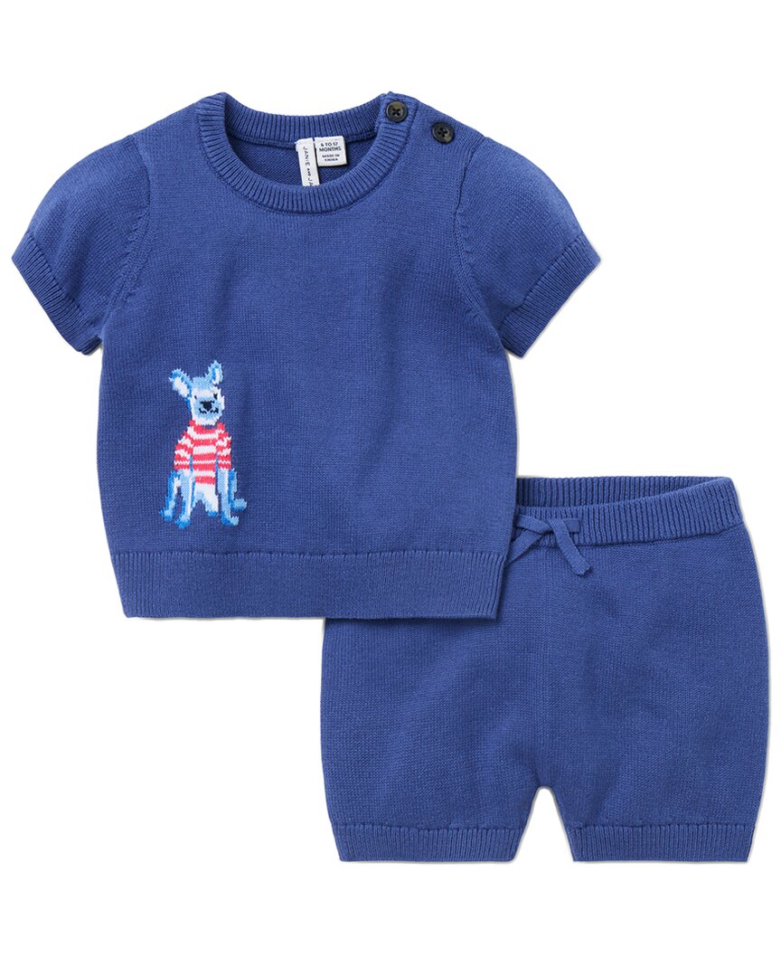 Janie And Jack French Bulldog Sweater Matching Set