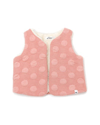 Oh Baby! Pucker Dot Reversible Popover Vest