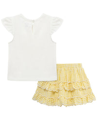 Little Me Daisy Fashion Skort Set