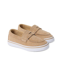 Janie And Jack Suede Penny Loafer Sneaker