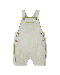 Janie And Jack Striped Linen-Blend Overall