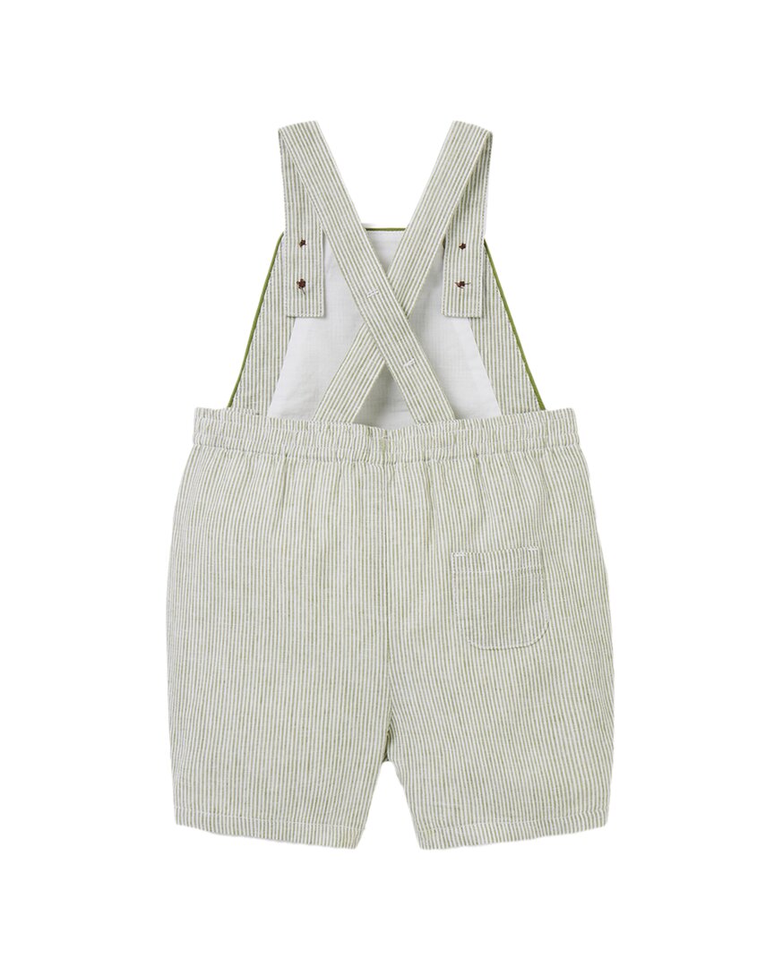Janie And Jack Striped Linen-Blend Overall