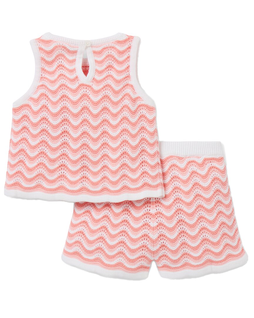 Janie And Jack Wavy Striped Crochet Matching Set