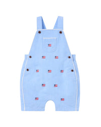 Janie And Jack Embroidered Flag Oxford Overall
