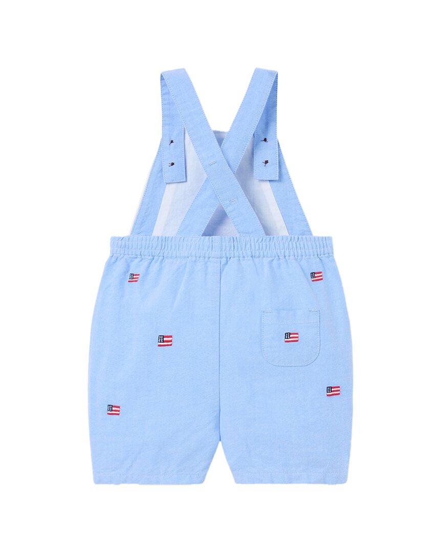 Janie And Jack Embroidered Flag Oxford Overall