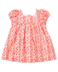 Janie And Jack Ditsy Floral Puff Sleeve Dress
