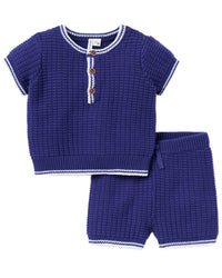 Janie And Jack Waffle Knit Matching Set