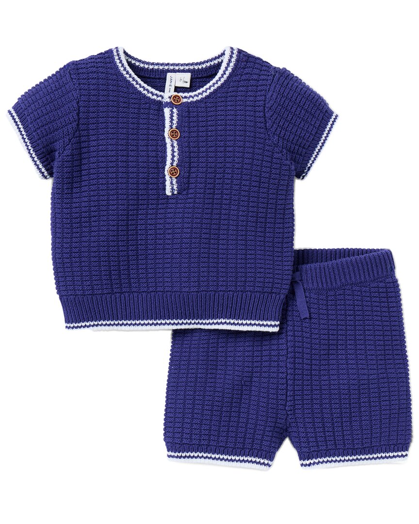 Janie And Jack Waffle Knit Matching Set