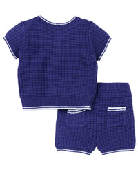 Janie And Jack Waffle Knit Matching Set