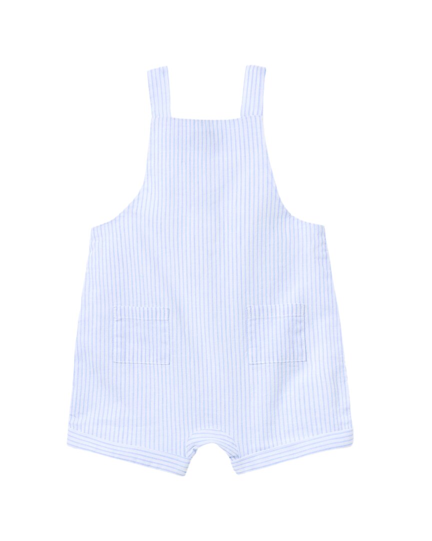 Janie And Jack Striped Linen-Blend Overall