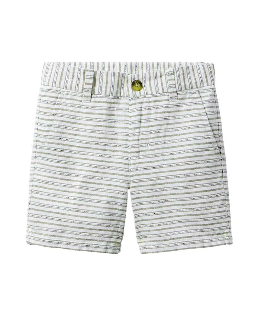 Janie And Jack Striped Linen-Blend Short