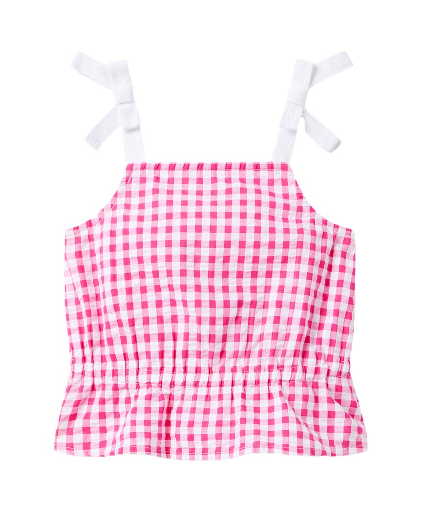 Janie And Jack Gingham Peplum Top