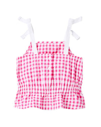 Janie And Jack Gingham Peplum Top