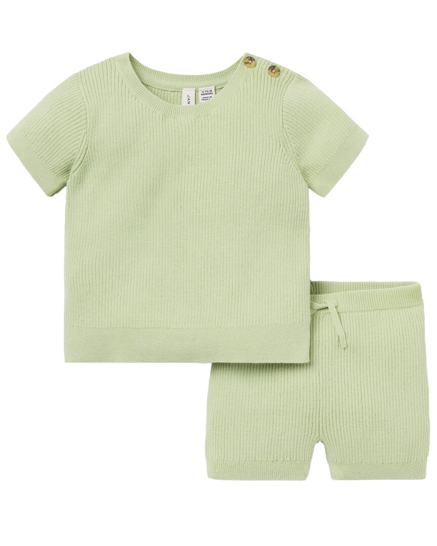 Janie And Jack Ribbed Knit Matching Set