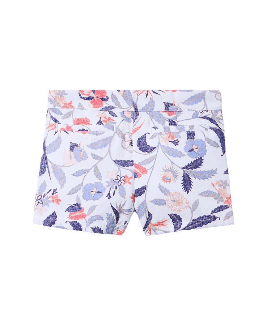Janie And Jack Floral Canvas Short