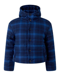 Rachel Riley Check Hooded Puffer Jacket