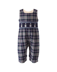 Rachel Riley Snowman Smocked Overall