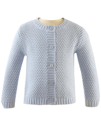 Rachel Riley Round Neck Moss Stitch Cardigan