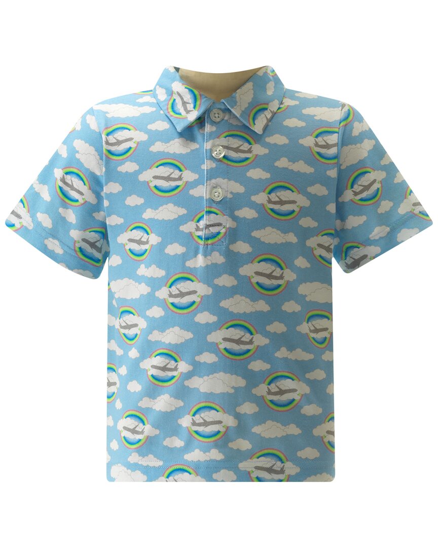 Rachel Riley Airplane Prism Polo Shirt