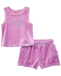 Juicy Couture 2Pc Short & Top Set