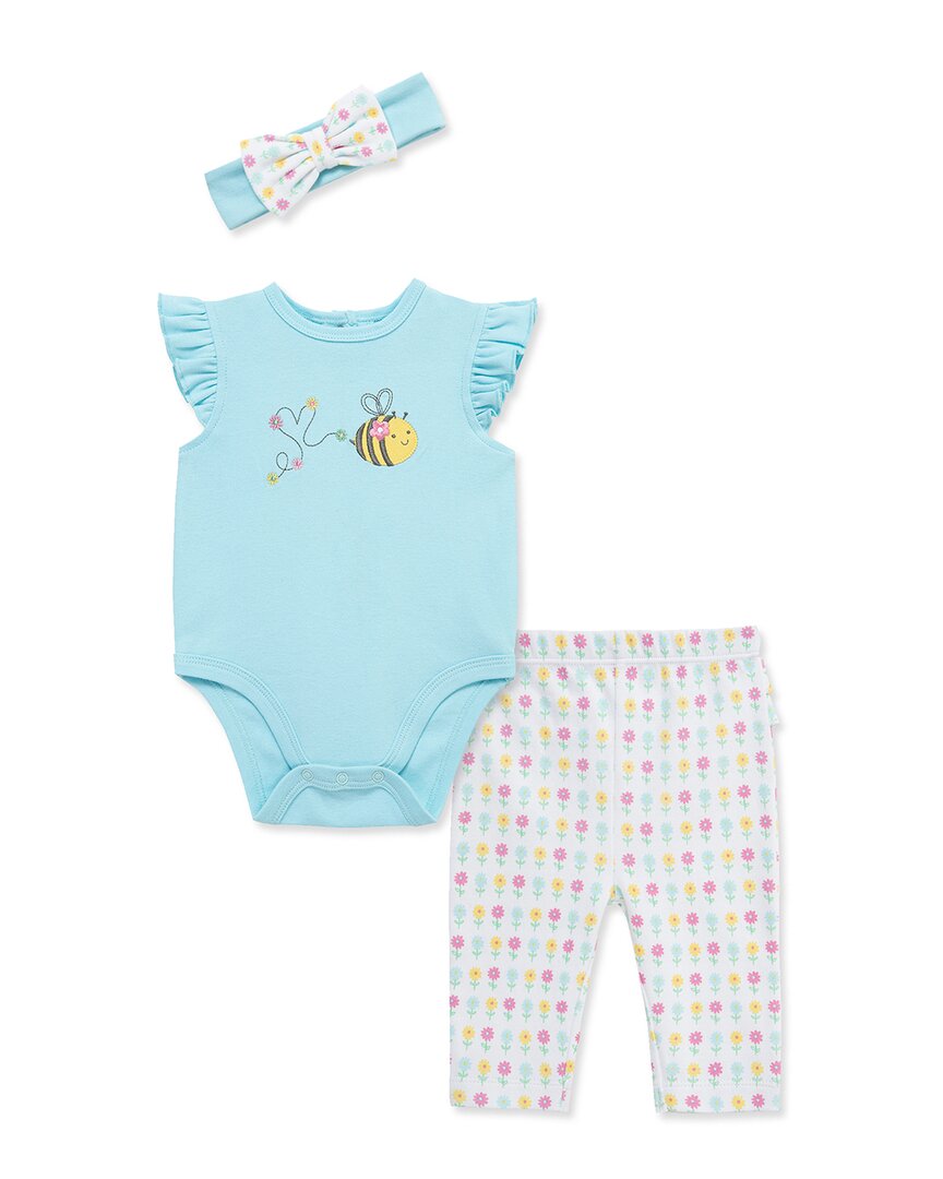 Little Me Bumble Bee Bodysuit Pant Headband