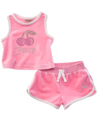 Juicy Couture 2Pc Short & Top Set