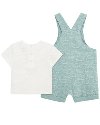 Little Me Whales Shortall Set